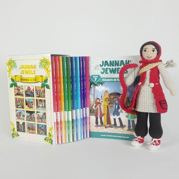 Jannah Jewels books with Hidayah Doll